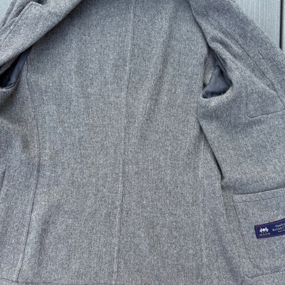 Men's Wallace and Barnes Knit Wool/Cashmere Blend 3-Button Sweater/Blazer - Picture 6 of 8